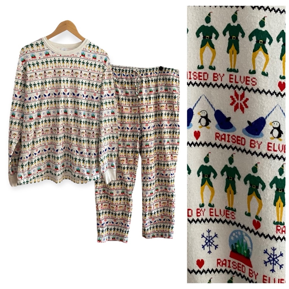 Hanna Andersson Elf Christmas Movie Pajama Set XL